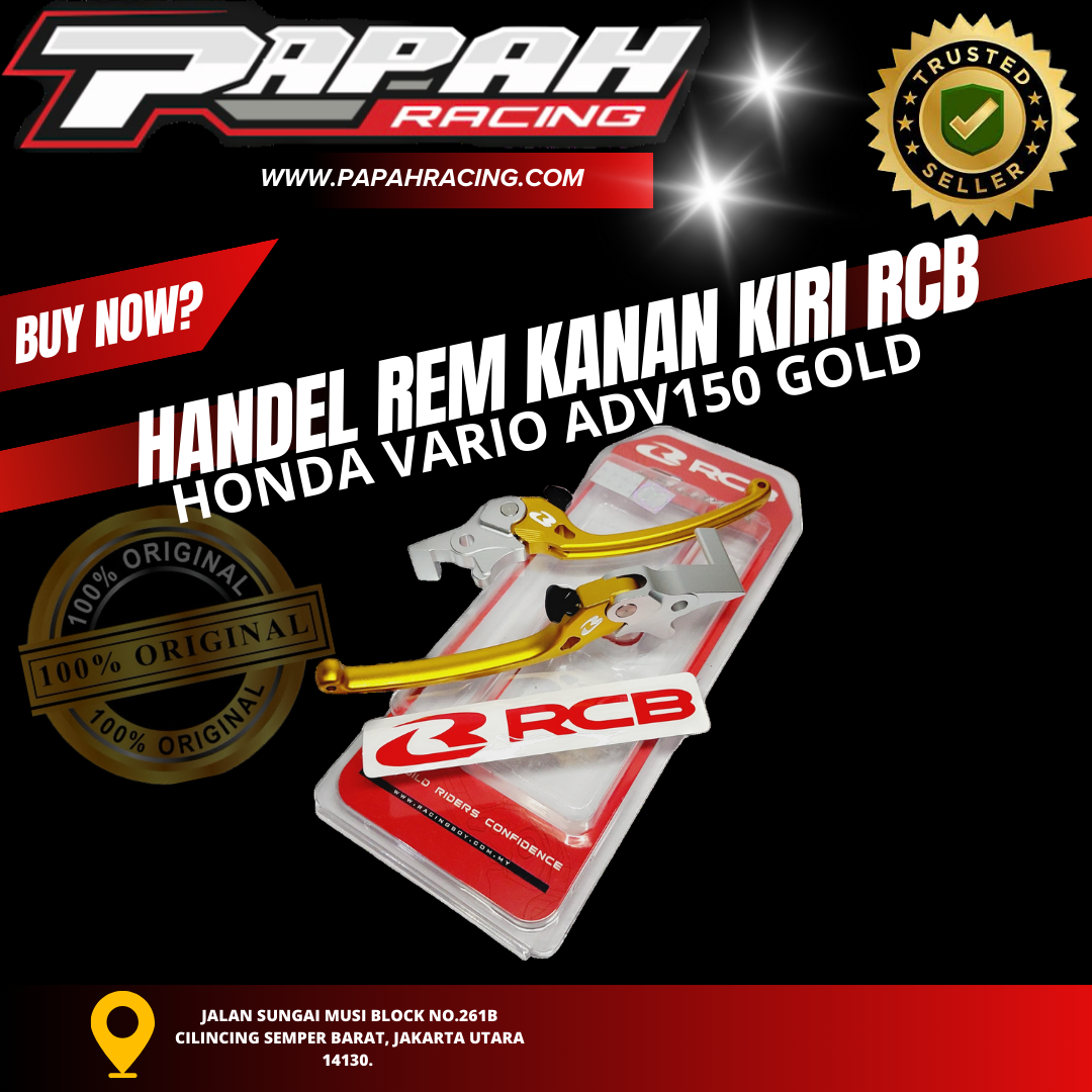HANDEL REM KANAN KIRI RCB HONDA VARIO ADV150 GOLD
